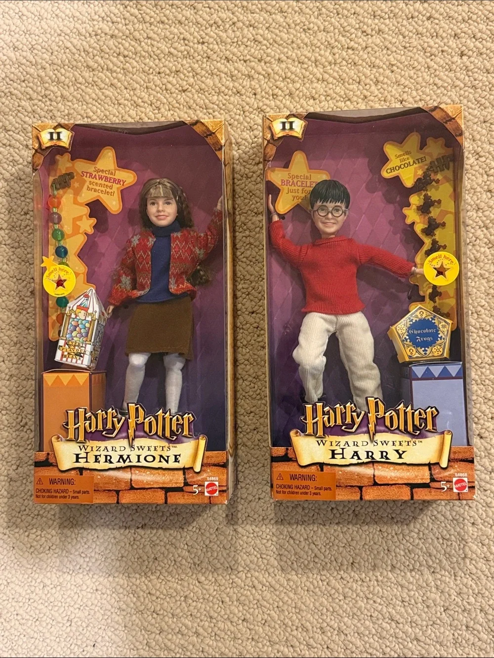 Warner Bros. Wizard Sweets Hermione and Harry Dolls